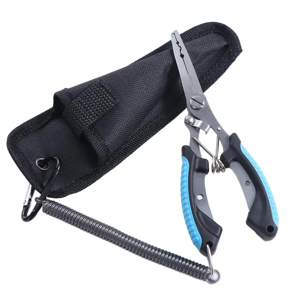 Fishing Hook Remover - ステンレス製釣り用プライヤー、釣り針外し、耐塩水性、釣り用編み込みラインカッター、釣り用ハサミ、釣り道具