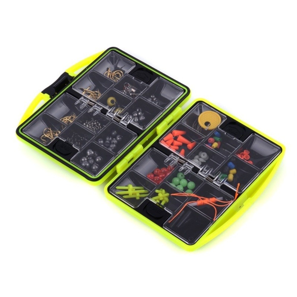184点釣りアクセサリーキット フック シンカー ウェイト  - Fishing Hook Box のレビューと価格