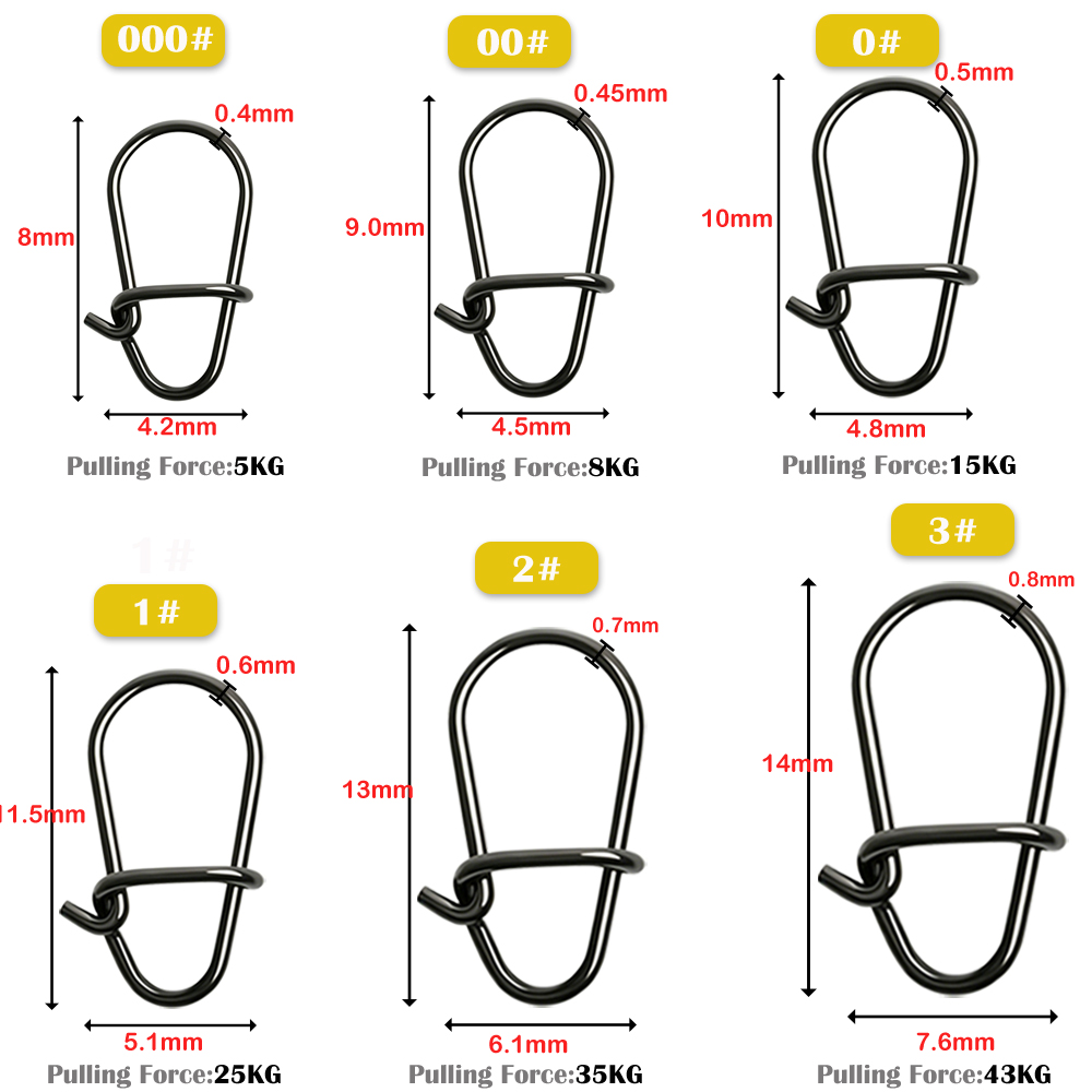 GOBAIT 100個入り ブラック ステンレススチール製  - Fishing Hook Offset のレビューと価格