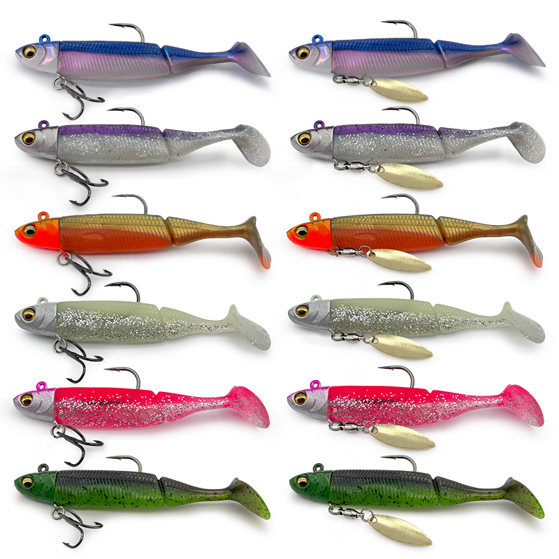 6個入り、鉛メッキ加工の釣り用ルアー。超長距離キャストが可能 - Fishing Hook Treble のレビューと価格