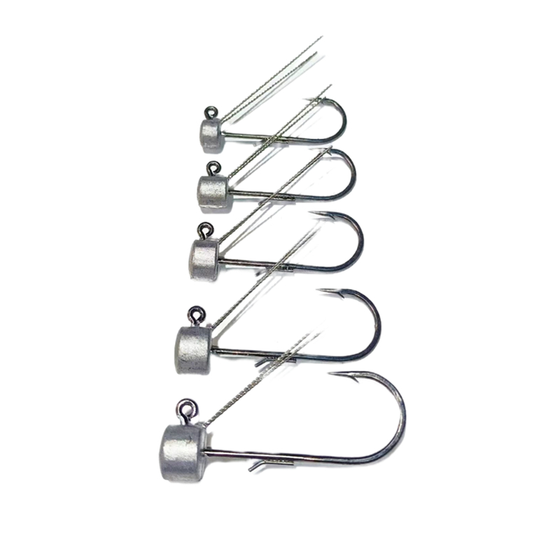 10 個 * 釣りキノコ形状ネッドリグリードヘッドウィードレ - Fishing Hook Offset のレビューと価格